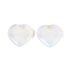 オパールペンダント  ハートチャーム  24~25x25x6~7mm  穴：2.5~3.5mm&nbsp;G-Q601-29G