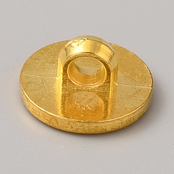 プラスチックシャンクボタン  エナメル  服装アクセサリー  フラットラウンド  ブラック  12.5x7mm  穴：3mm&nbsp;FIND-WH0423-46A-01