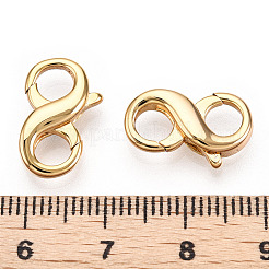 真鍮製のフックの留め金  8形状  18KGP本金メッキ  16.5x10.5x4mm  穴：4.5x4.5mm&nbsp;KK-N254-18G