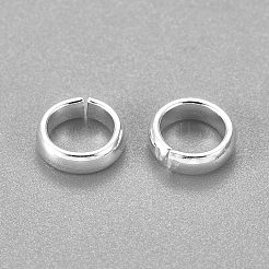 201ステンレススチールクイックリンクコネクター  フレームコネクター  閉じられたが、未はんだ  銀  6x2mm  内径：4mm&nbsp;STAS-L238-045G-S