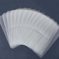 鉛筆チェーンケース付きPVC収納バッグ12個  透明  212x150x0.5mm  内径：60x100mm&nbsp;DIY-SP0004-60A