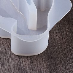Diyのシリコーンキャンドル型  シルエットキャンドル作り用  ホワイト  兎  13.1x7.7x2.6cm&nbsp;SIL-Z020-06C