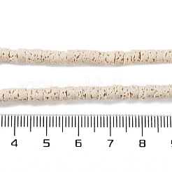 合成溶岩石染色ビーズ連売り  ディスク  ヒシビーズ  フローラルホワイト  4x2~2.5mm  穴：0.7mm  約152個/連  15.12''（38.4センチメートル）&nbsp;G-H311-10-08