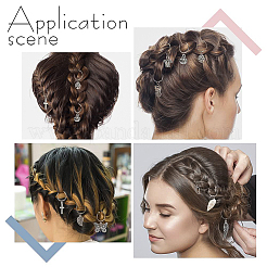 海をテーマにしたDIYヘアアクセサリー33個。  合金ペンダントと304ステンレススチール丸カン  ヘアスタイリング用  アンティークシルバー  30~49mm  11スタイル  3個/スタイル  33個/セット&nbsp;PALLOY-PH01468