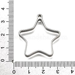 304ステンレスペンダント  スター  31x30.5x3mm  穴：2mm&nbsp;STAS-S181-01P-J