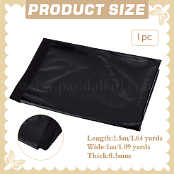 DIY クラフト用のポリエステル スパンデックス生地  服飾材料  ブラック  150x100x0.03cm&nbsp;DIY-WH0578-92C