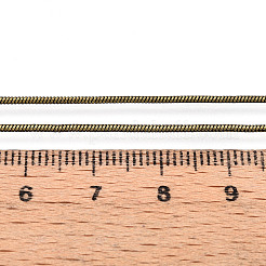 真鍮の丸い蛇のチェーン  アンティークブロンズ  1.2mm  約50m /ロール&nbsp;CHC-WH0014-02AB
