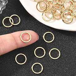 シェグレイスの真鍮ビーズ  大穴ビーズ  丸いリング  鉛フリー＆カドミウムフリー＆ニッケルフリー  18KGP本金メッキ  10x1.2mm  穴：8mm&nbsp;XGRQ58034-775G