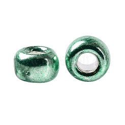 TOHOラウンドシードビーズ  日本製シードビーズ  （561)亜鉛メッキ南西グリーン  8/0  3mm  穴：1mm  約222PCS /ボトル  10 G /ボトル&nbsp;SEED-JPTR08-0561