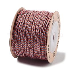 ポリエステルツイストコード  ラウンド  DIYのジュエリーには  ライトサーモン  1mm  約49.21ヤード（45m）/ロール&nbsp;OCOR-G015-01A-25