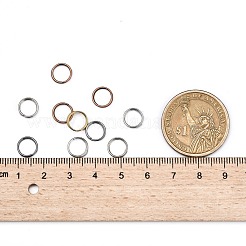 混色鉄分割リング  ダブルループ丸カン  8x0.7mm  内径約7.3mm  約3500個/500g&nbsp;JRD8MM-M