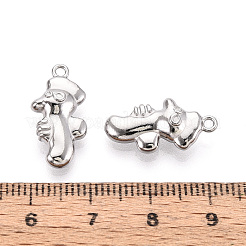 304ステンレスペンダント  変色防止  タツノオトシゴのチャーム  ステンレス鋼色  19.5x9.5x5mm  穴：1.5mm&nbsp;STAS-T067-99P
