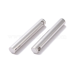 変色しない304ステンレススチールペンダント  コラム  ステンレス鋼色  40x6mm  穴：2.7mm&nbsp;STAS-C050-01P