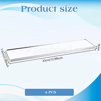 アクリル板  長方形  透明  330x76x9mm&nbsp;DIY-WH0622-730A-1