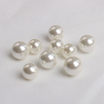 シェルパールビーズ  ラウンド  片穴  貝殻色  8mm&nbsp;PW-WG29406-02-1