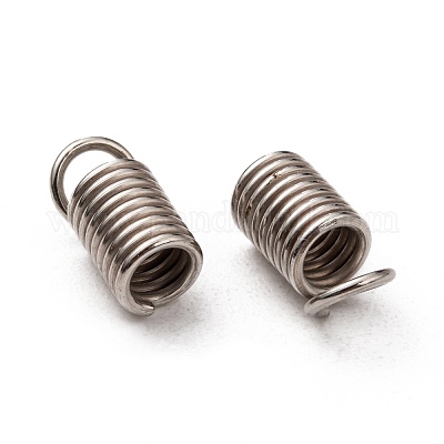 鉄コイルコードは終了  プラチナ  9x5mm  穴：3.5mm  約1800個/500g&nbsp;E195Y-1
