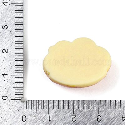 オペーク樹脂カボション  模造パン  パン  21.5x27.5x9.5mm&nbsp;RESI-R454-02E-1