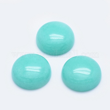 天然なヒスイカボション  半円  染め  19.5~20x6~7mm&nbsp;G-G760-B02-13-1