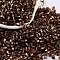 Glass Seed Beads, Silver Lined, Square, Coconut Brown, 3~3.5x2.5~3x2.5~3mm, Hole: 1mm, about 10714pcs/pound
