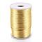 Polyester Cords, Satin Rattail Cord, Goldenrod, 2mm, about 98.42 yards(90m)/roll