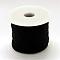 Nylon Braided Cord, Black, 3.0mm, about 27.34 yards(25m)/roll