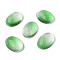 Glass Cabochons, Oval, Aquamarine, 18.5x13.5x3mm