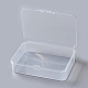 プラスチックビーズ収納ケース  長方形  透明  9.5x6.6x2.6cm&nbsp;CON-F005-14-C-2