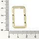 ラックメッキ合金ペンダント  長方形  ゴールドカラー  29.5x16x3mm  穴：0.8mm&nbsp;PALLOY-K023-13G-3