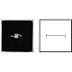 紙の厚紙  ジュエリーリングボックス  正方形  ホワイト  5.2x5.2x3.3cm&nbsp;CBOX-BC0001-33-4