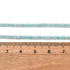天然石アマゾナイトビーズ連売り  ラウンド  2mm  穴：0.8mm  約182個/連  15.51''（39.4センチメートル）&nbsp;G-A276-A01-2mm