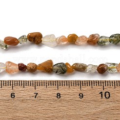 天然石瑪瑙ビーズ連売り  ナゲット  5~9x4~6x3~4.5mm  穴：0.7mm  約75~89個/連  15.35''（39cm）〜15.94''（40.5cm）&nbsp;G-I389-A39