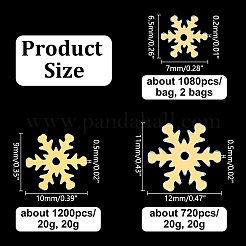 プラスチックカボション  スノーフレーク  DIYの工芸品について  装飾アクセサリー  ミックスカラー  7x6.5x0.2mm  約1080個/袋  2袋&nbsp;KY-HY0001-24B