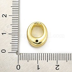 ラックメッキ真鍮製キュービックジルコニアビーズ  個性的名前のネックレスの作成  長持ちメッキ  鉛フリー＆カドミウムフリー  アルファベット  アルファベットのO  13x11x5.5mm  穴：2.7mm&nbsp;KK-L210-008G-O