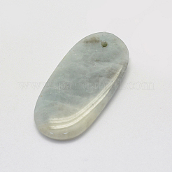 天然アクアマリンペンダント  混合図形  30~66x18~52x3~14mm  穴：2mm&nbsp;G-G694-B-01
