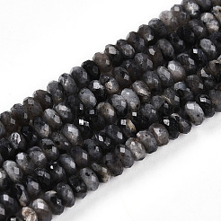 天然ラルビカイトビーズ連売り  多面カット  ロンデル  3.5~4x2~2.5mm  穴：0.7~1mm  約161~170個/連  14.69~15.35''（37.3~39センチメートル）&nbsp;G-T141-46