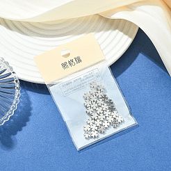 シェグレイス真鍮クローバービーズ  カドミウムフリー＆ニッケルフリー＆鉛フリー  プラチナメッキ  6.5x6.5x3mm  穴：1.2mm&nbsp;XGRPCU751-302P