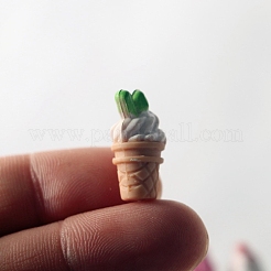 ミニシミュレーション食品プラモデル  アイスクリームコーンのドールハウスデコレーション  カラフル  25x12mm&nbsp;PW-WG39F52-01