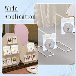 紙ジュエリーディスプレイカード40枚。  長方形のOPP透明プラスチックバッグ40個付き  80個のプラスチック製イヤーナット  六角  カラフル  10.35x8.5x0.05cm&nbsp;CDIS-FS0001-32D