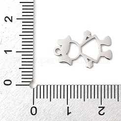 ステンレスペンダント201個  女の子のチャーム  レーザー切断  ステンレス鋼色  17.5x11.5x1mm  穴：1.4mm&nbsp;STAS-Q341-09P