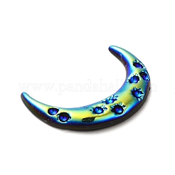オペーク樹脂カボション  ABカラーメッキ  ムーン  ミックスカラー  33x25x4mm&nbsp;CRES-M015-01