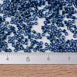 MIYUKIデリカビーズ  シリンダー  日本製シードビーズ  11/0  （db1763)エメラルド裏地コバルトab  1.3x1.6mm  穴：0.8mm  約2000個/10g&nbsp;X-SEED-J020-DB1763