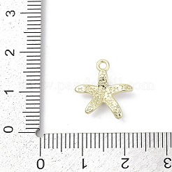 ラックメッキ合金エナメルラインストーンペンダント  カドミウムフリー＆ニッケルフリー＆鉛フリー  ヒトデ  ゴールドカラー  ライラック  14.5x14x3.5mm  穴：1.5mm&nbsp;PALLOY-R151-41G-02