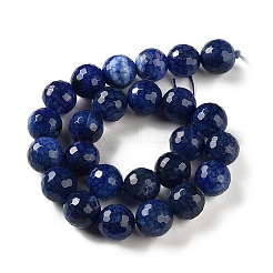 天然の龍脈瑪瑙（染色・加熱）ビーズ連売り  多面カット  ラウンド  ミックスカラー  15~16mm  穴：1.2~1.4mm  約24~25個/連  14.96''~15.55''（38~39.5センチメートル）&nbsp;G-K390-A-01