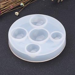 DIYシリコンモールド  レジン型  UVレジン用  エポキシ樹脂ジュエリー作り  フラットラウンド  ホワイト  88.5x16mm  インナーサイズ：18~30mm&nbsp;X-AJEW-P040-03