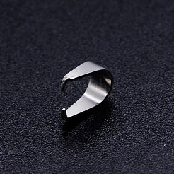変色しにくい201ステンレススチール製スナップオンベイル  ステンレス鋼色  7x5x3mm  ピン：0.5mm&nbsp;STAS-S105-JN470-1-7