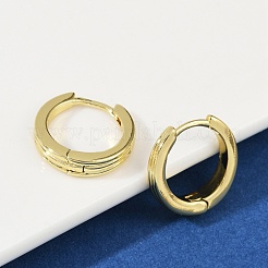 真鍮製フープピアス  カドミウムフリー＆鉛フリー  18KGP本金メッキ  15.5x16x4mm&nbsp;EJEW-L299-02G