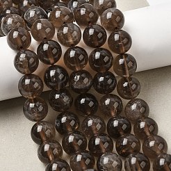 天然石スモーキークォーツビーズ連売り  ラウンド  グレードAB  12~12.6mm  穴：1.3mm  約32個/連  15.16''（38.5センチメートル）&nbsp;G-B167-A09-12mm