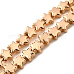 電気メッキガラスビーズセット  スター  フルメッキ  ミックスカラー  8x8.5x4mm  穴：0.8mm  約56個/連  15.51''（39.4センチメートル）&nbsp;EGLA-V001-07