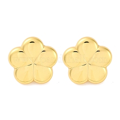 女性用フラワー 304 ステンレス スタッド イヤリング  ゴールドカラー  29x30mm&nbsp;EJEW-A125-73G