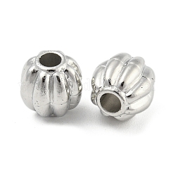 CCBプラスチックビーズ  プラチナ  カボチャ  10x9.5mm  穴：3mm&nbsp;CCB-P013-24C-P